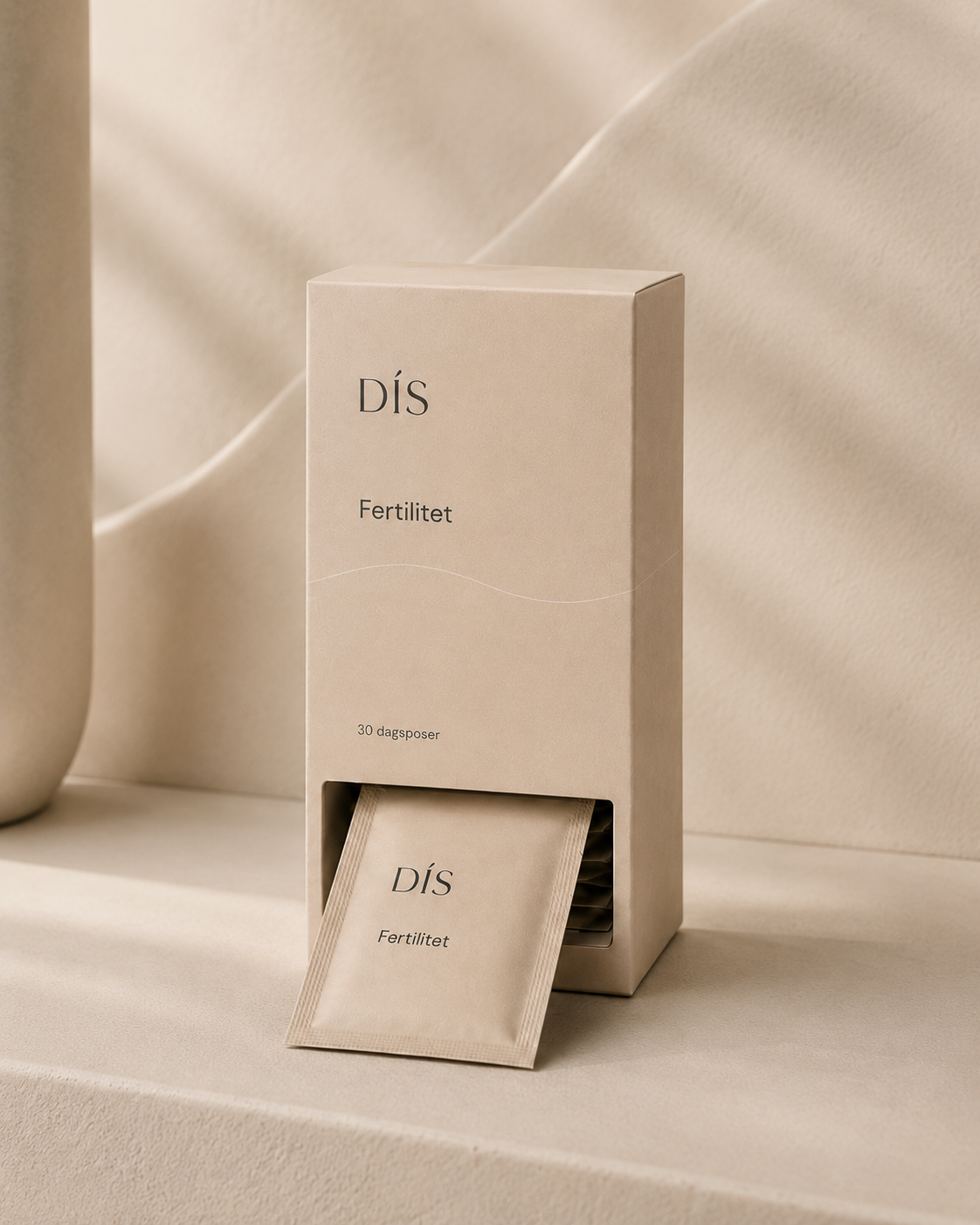 Dís Fertilitet – beige boks med dagsposer